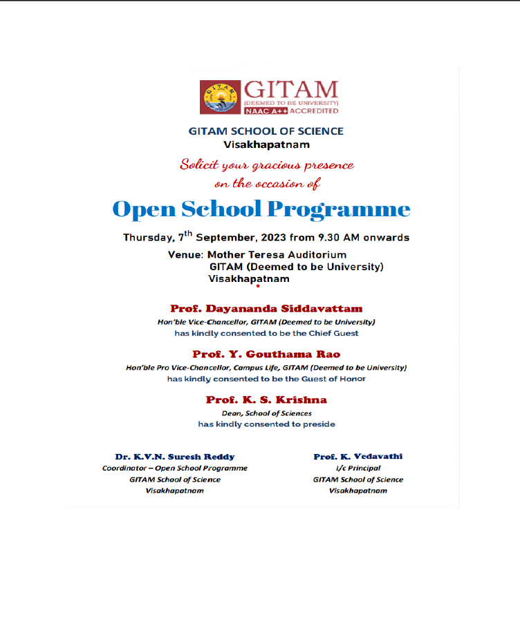 Open School Programme