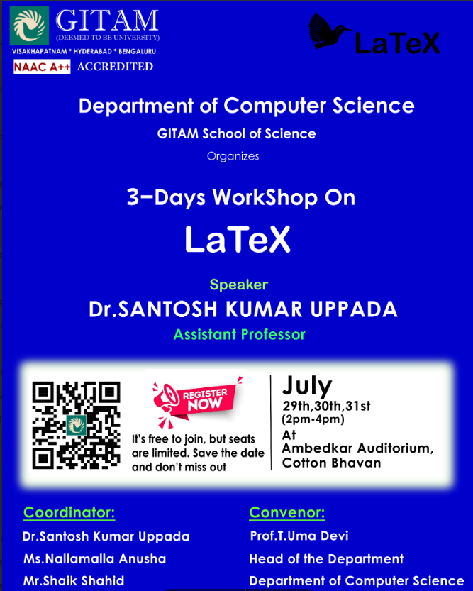 Latex Hands on workshop